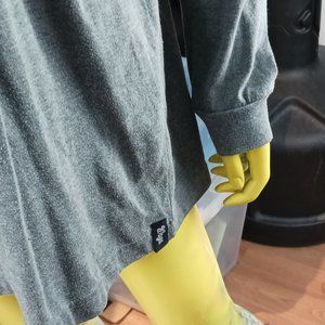 ways blank long sleeves shirt grey Large